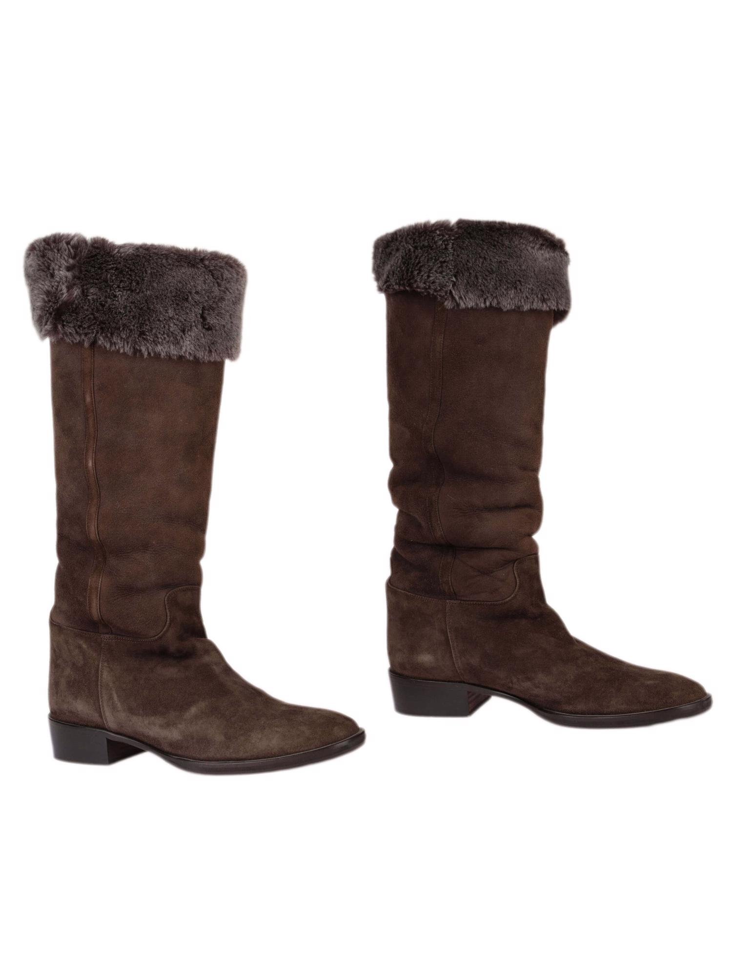 Bayan Kahve MAX MARA ÇİZME