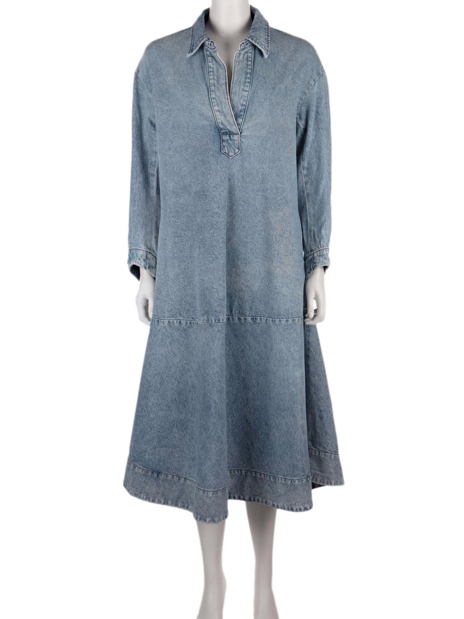 Bayan Mavi KHAITE JEAN ELBİSE