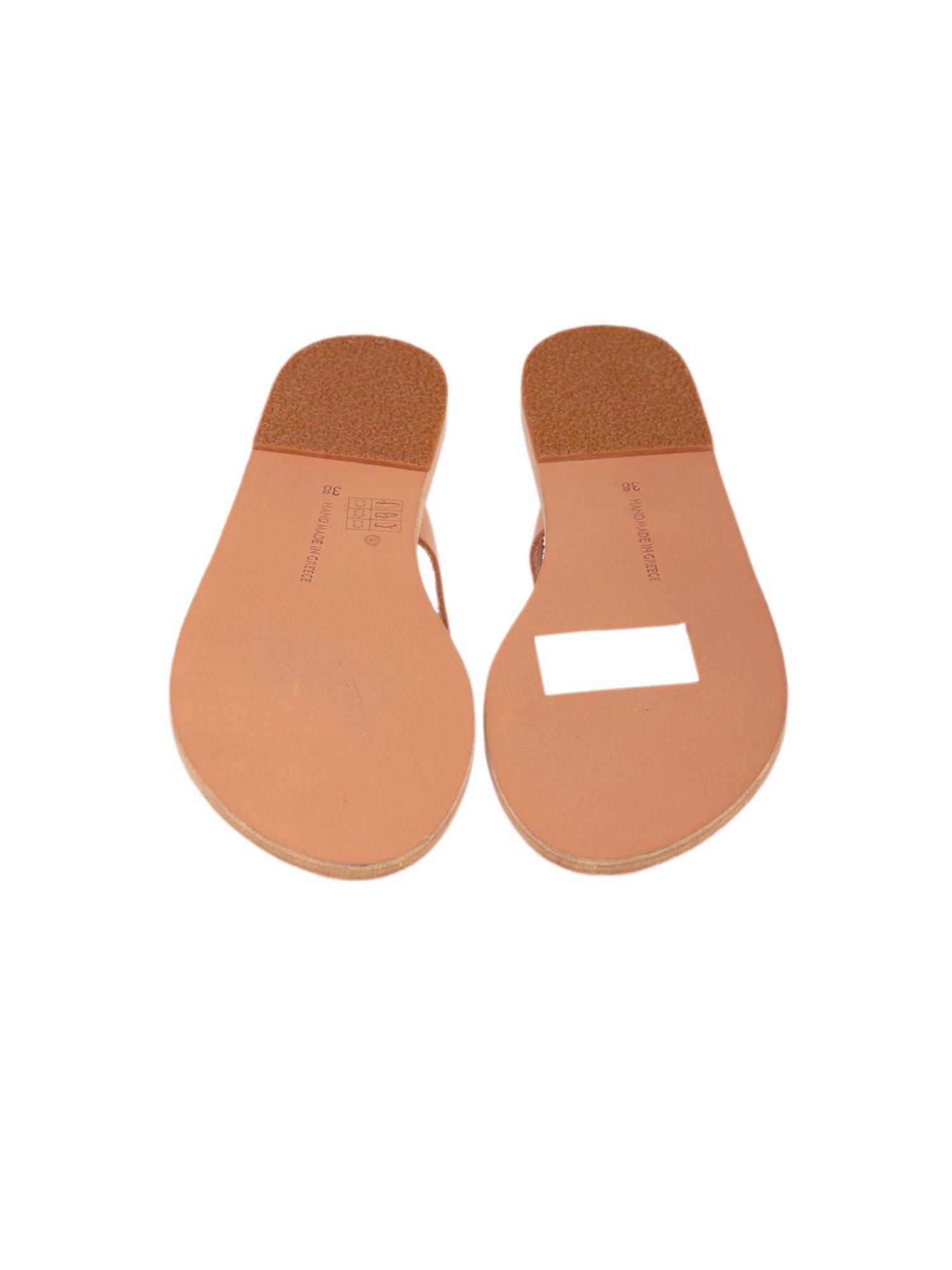 Bayan Bej ANCIENT GREEK SANDALS TERLİK