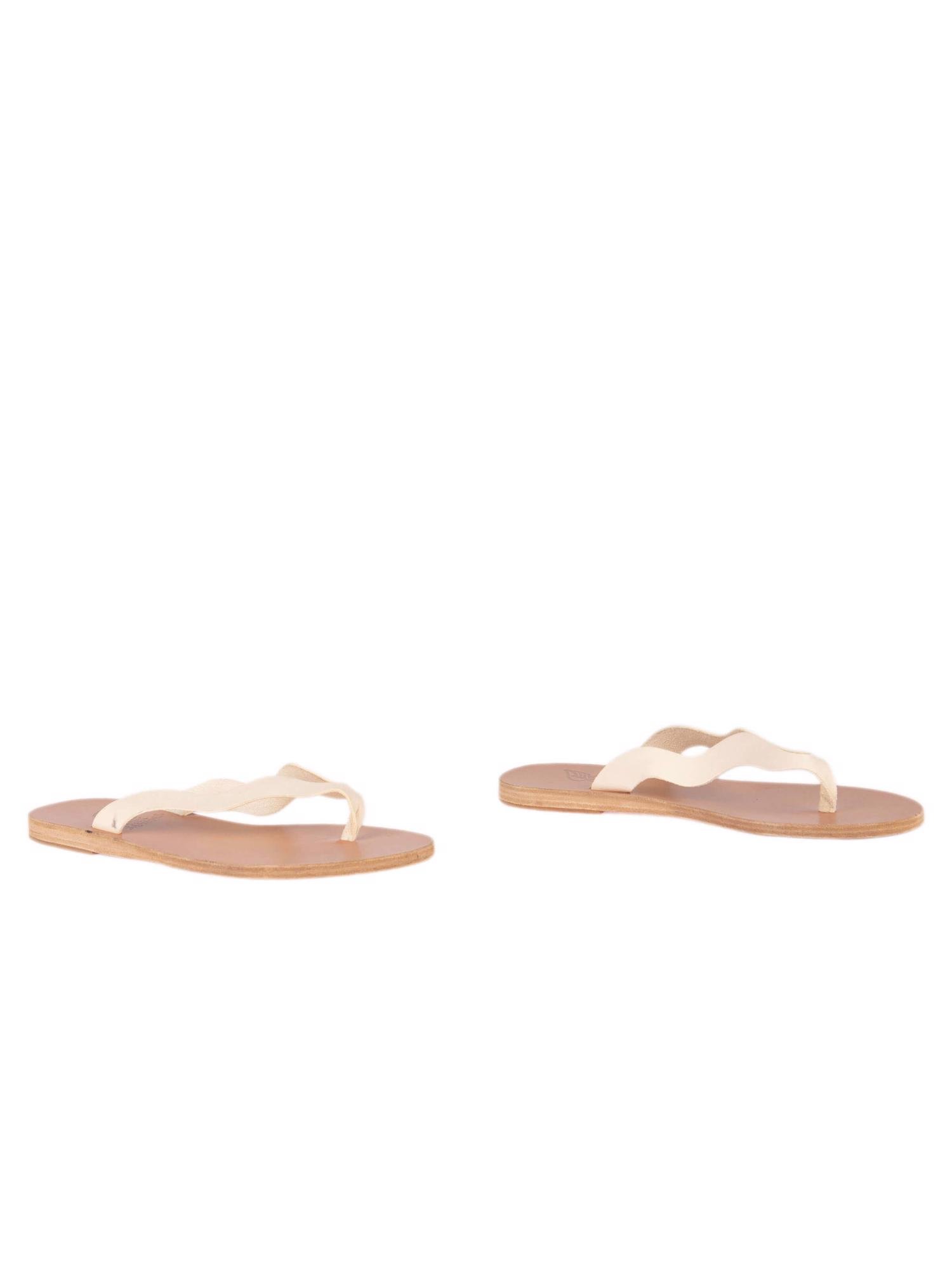 Bayan Krem ANCIENT GREEK SANDALS TERLİK