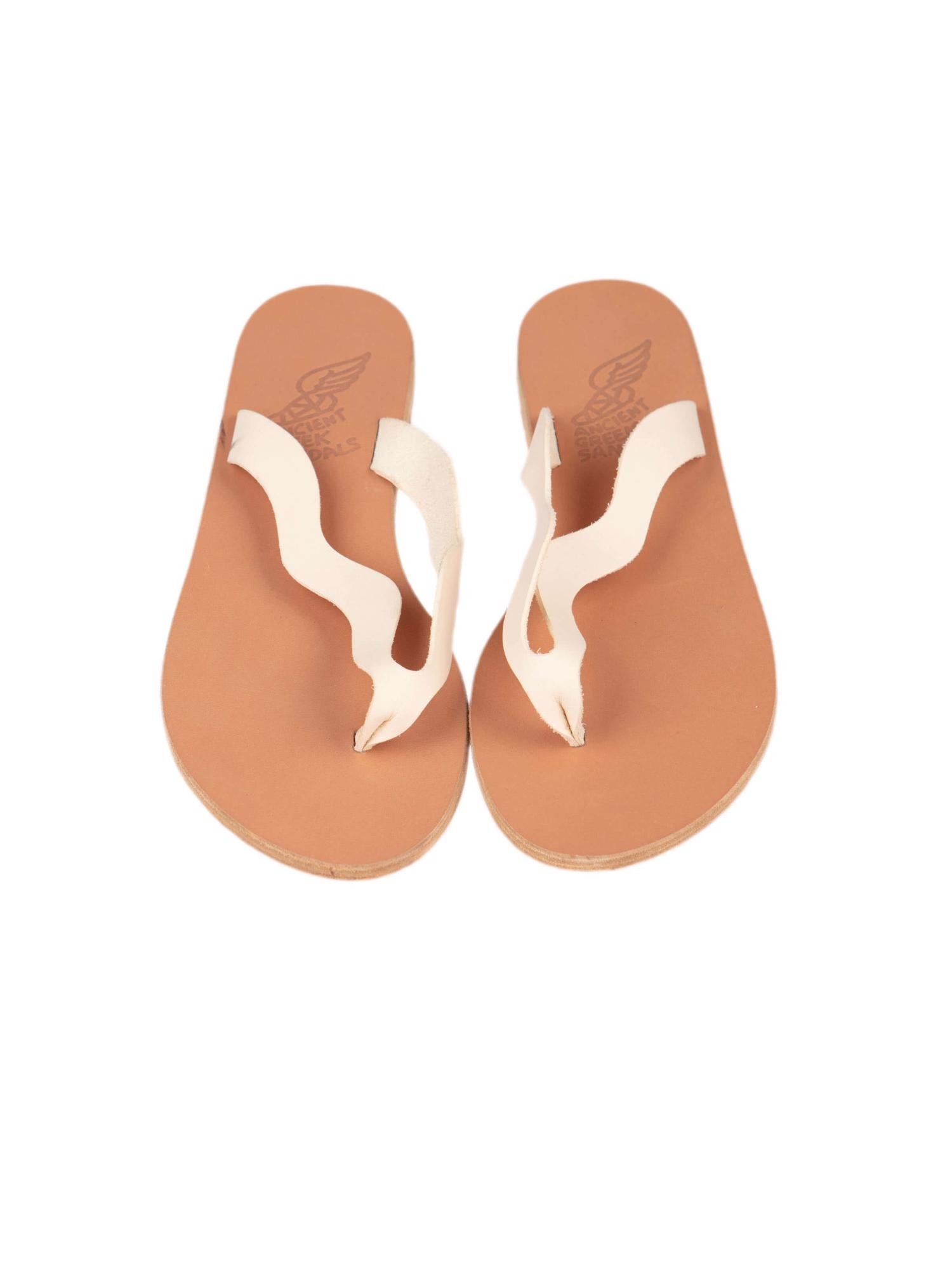 Bayan Krem ANCIENT GREEK SANDALS TERLİK