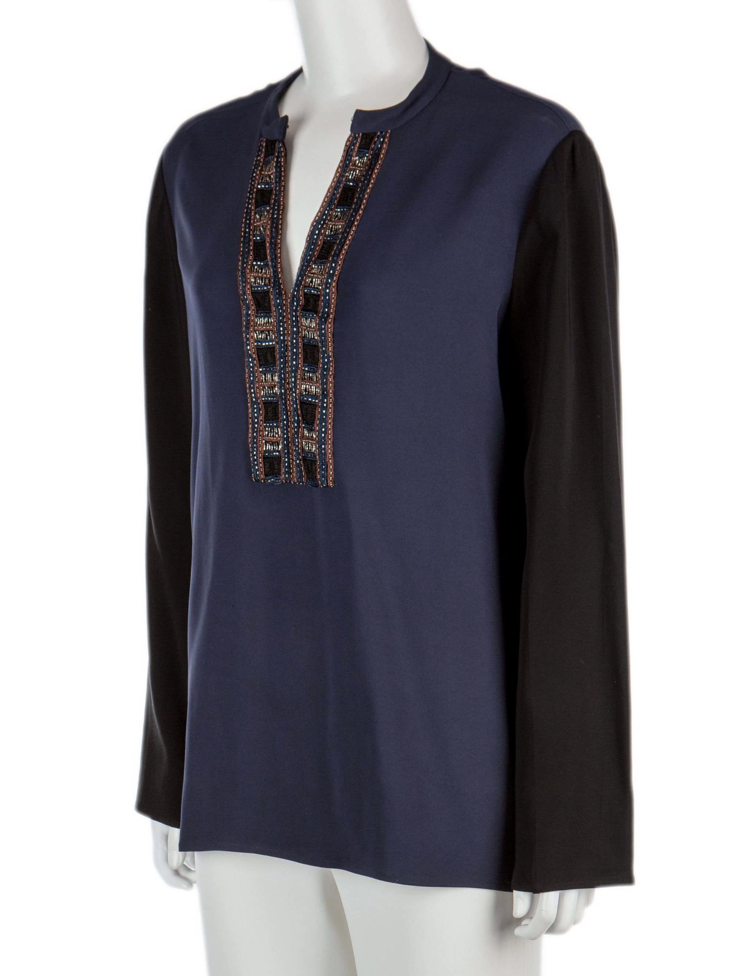 Bayan Lacivert LANVIN BLUZ