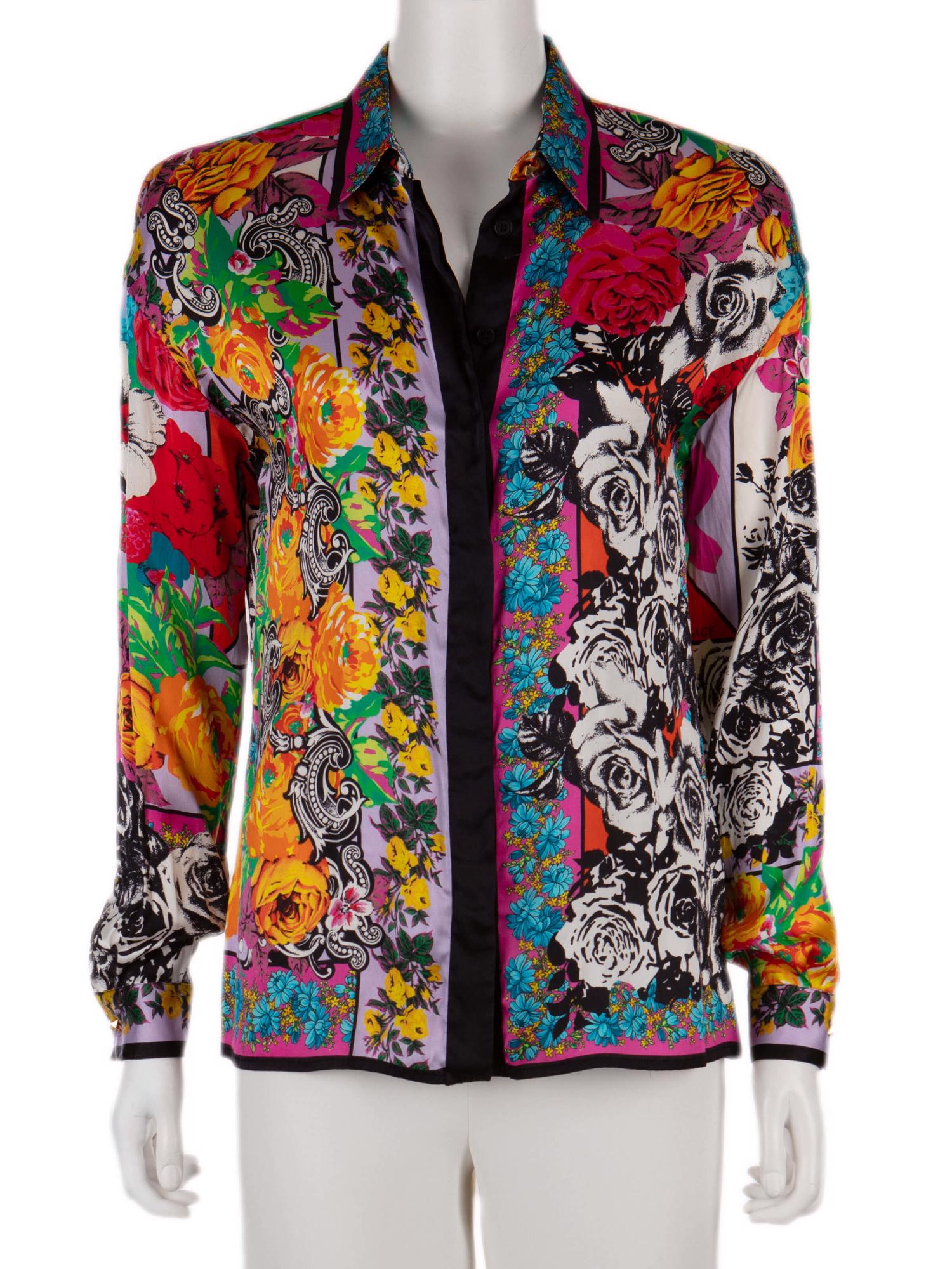 Bayan Çok Renkli VERSACE GÖMLEK