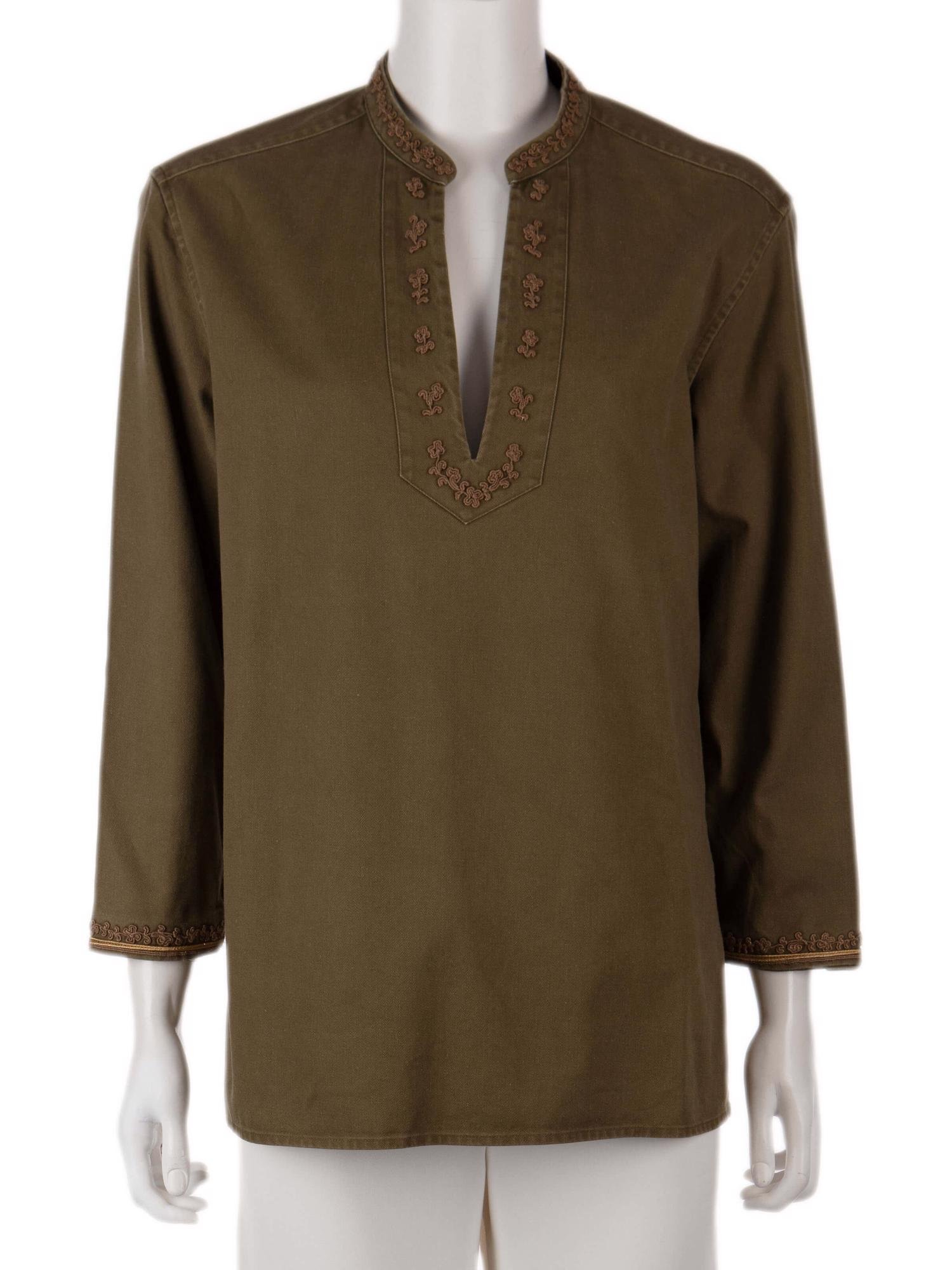 Bayan Yeşil YVES SAINT LAURENT BLUZ