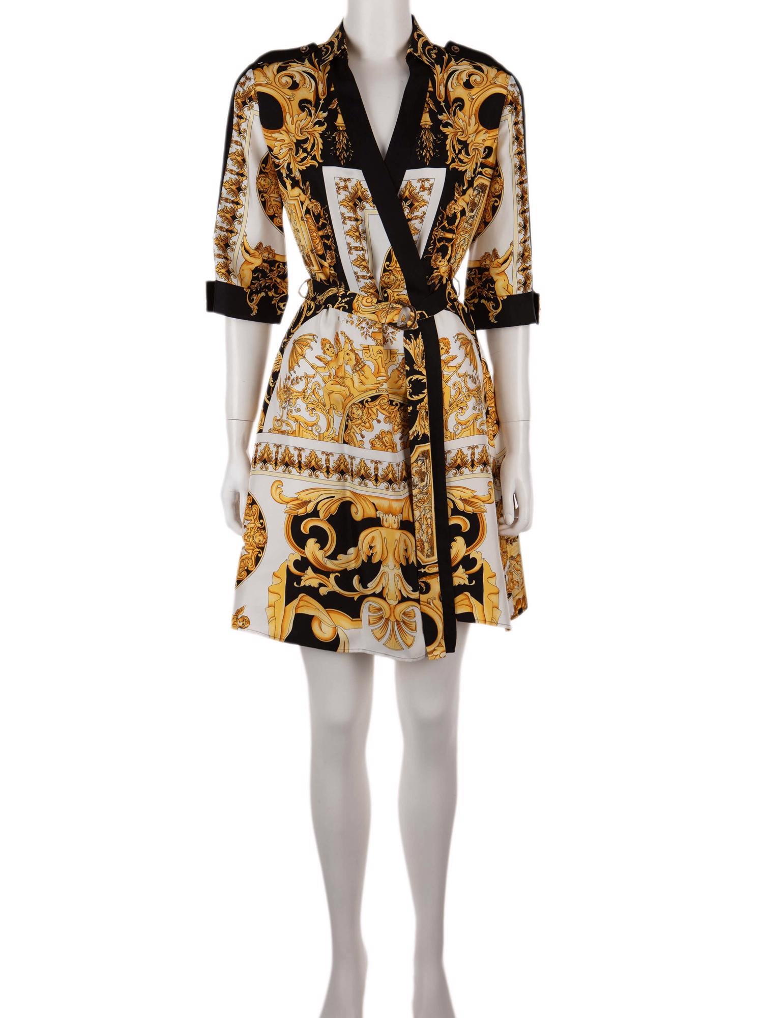 Bayan Sarı VERSACE ELBİSE