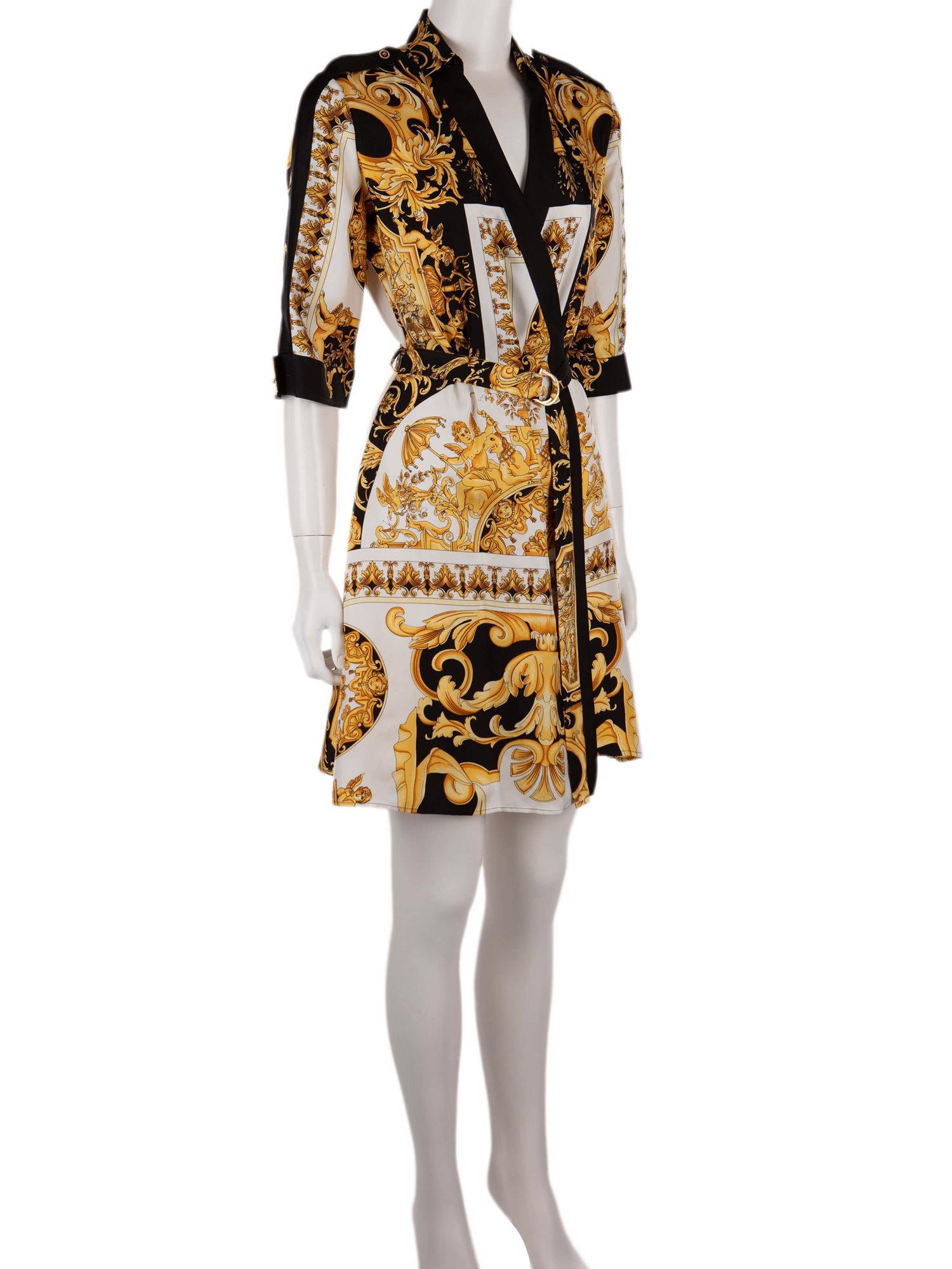 Bayan Sarı VERSACE ELBİSE