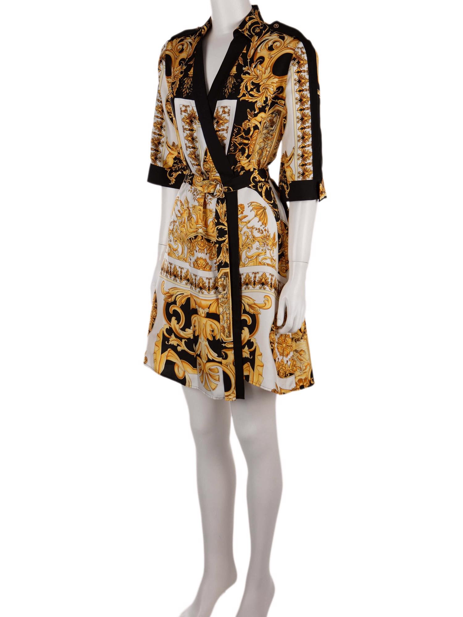 Bayan Sarı VERSACE ELBİSE