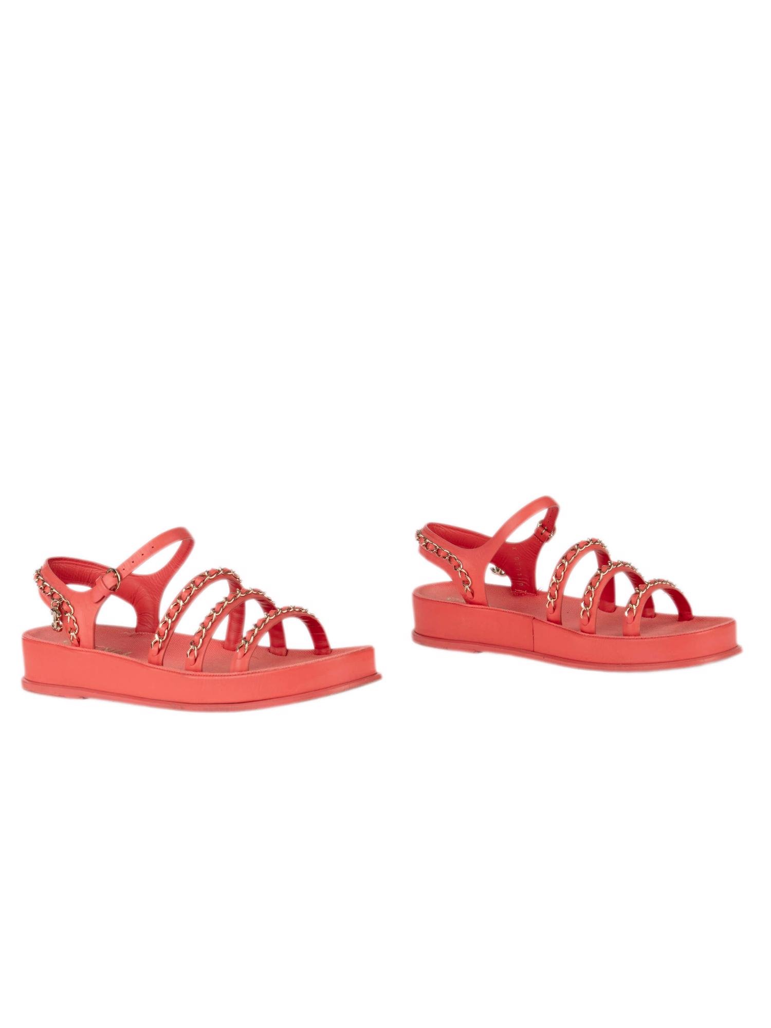 Bayan Turuncu CHANEL SANDALET