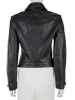 Bayan Siyah BURBERRY BRIT DERİ CEKET