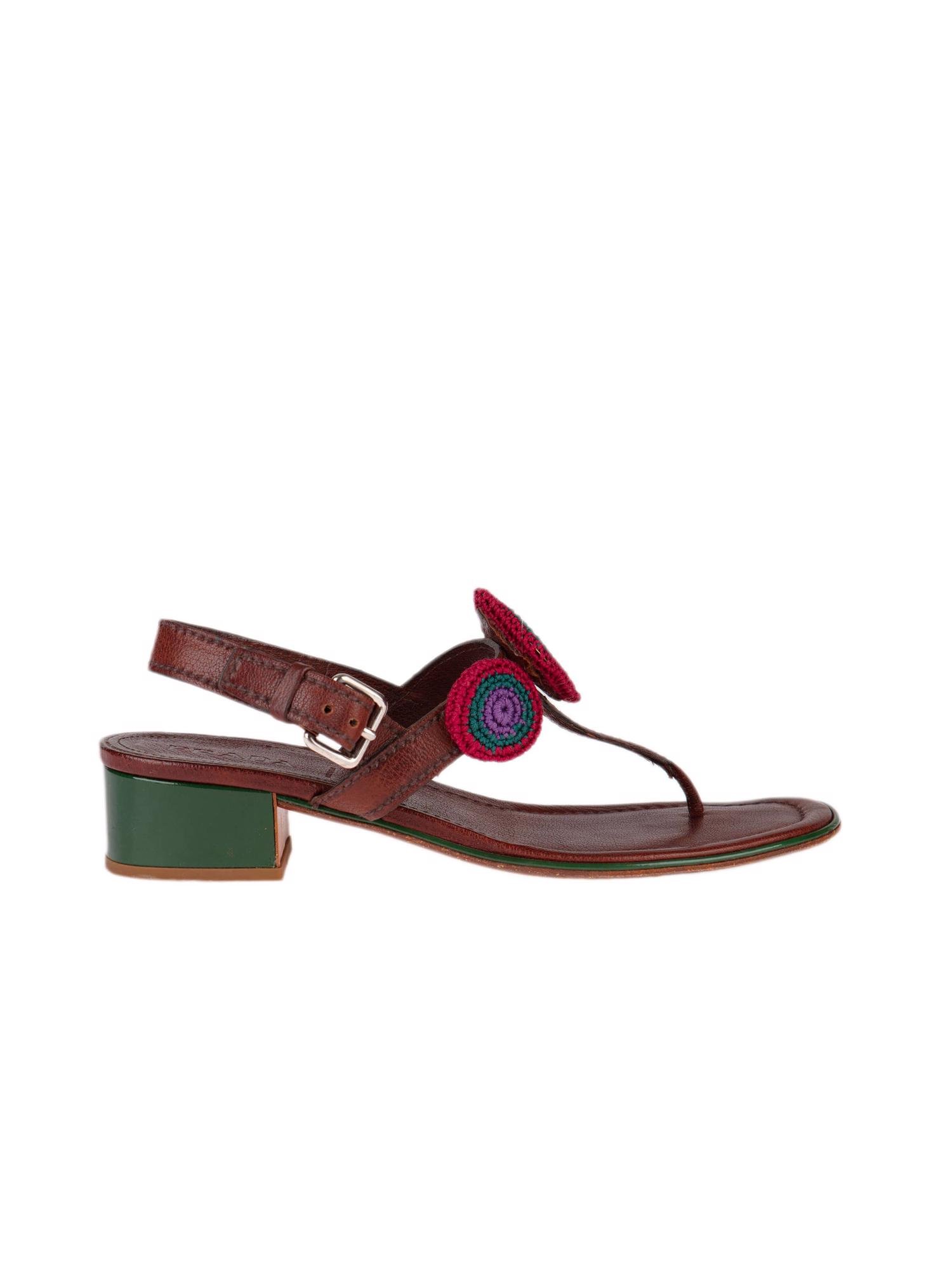 Bayan Kahve PRADA SANDALET