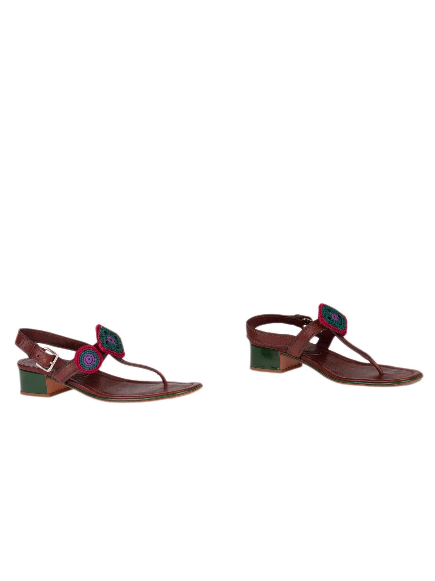 Bayan Kahve PRADA SANDALET