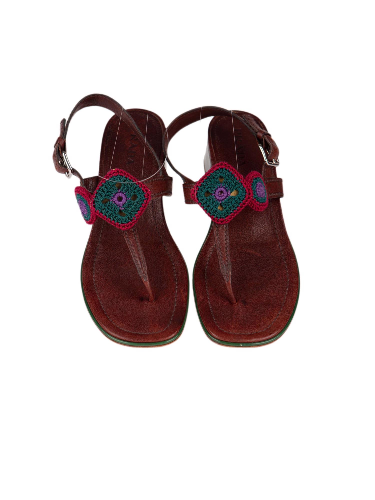 Bayan Kahve PRADA SANDALET