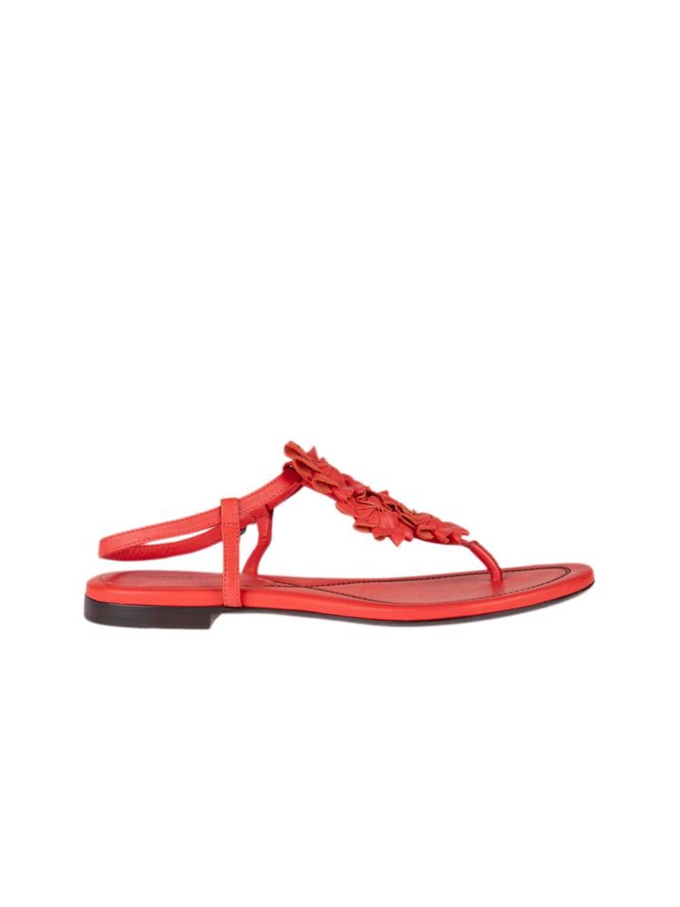 Bayan Kırmızı BOTTEGA VENETA SANDALET