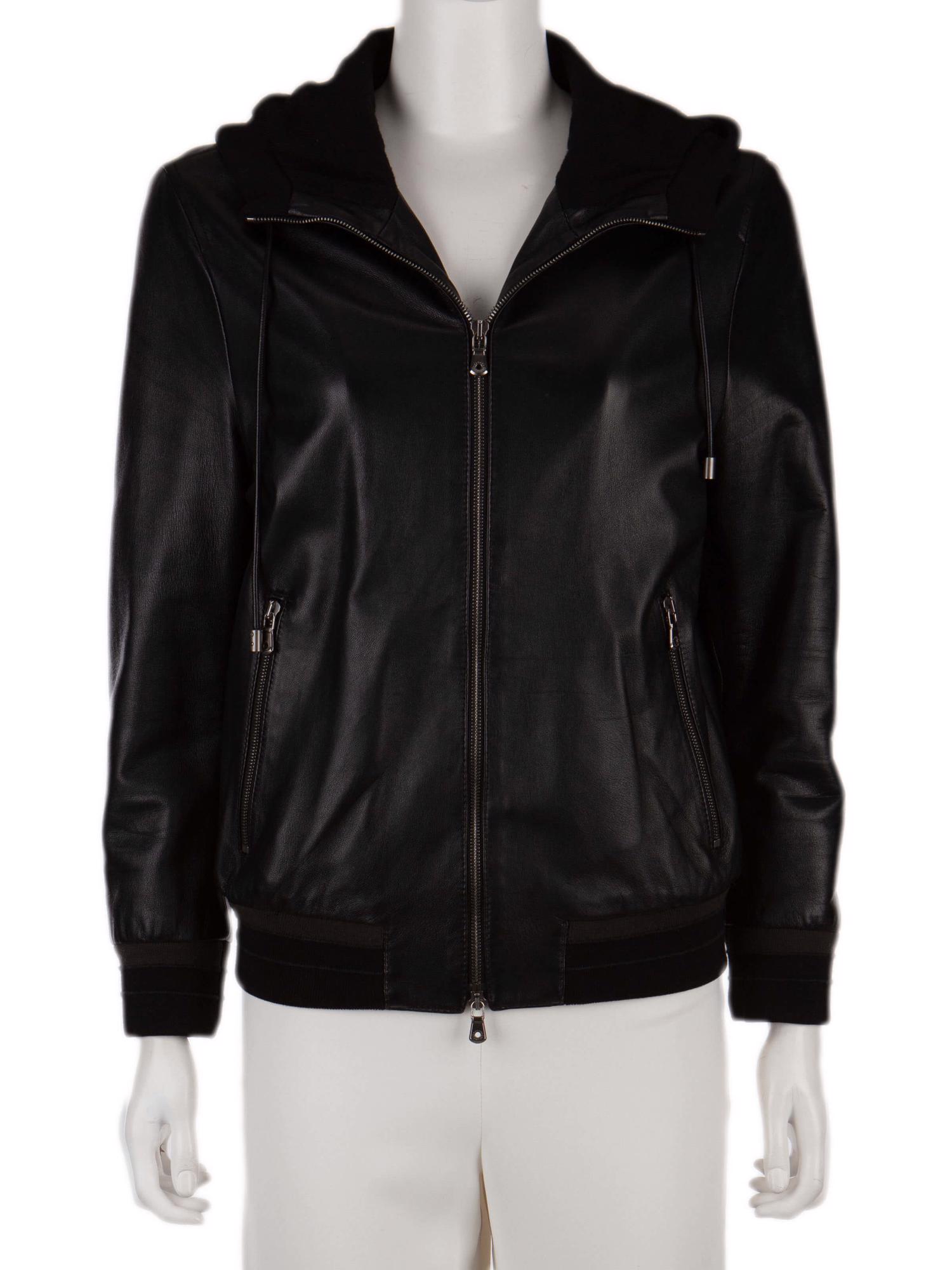 Bayan Siyah DOLCE&GABBANA DERİ CEKET