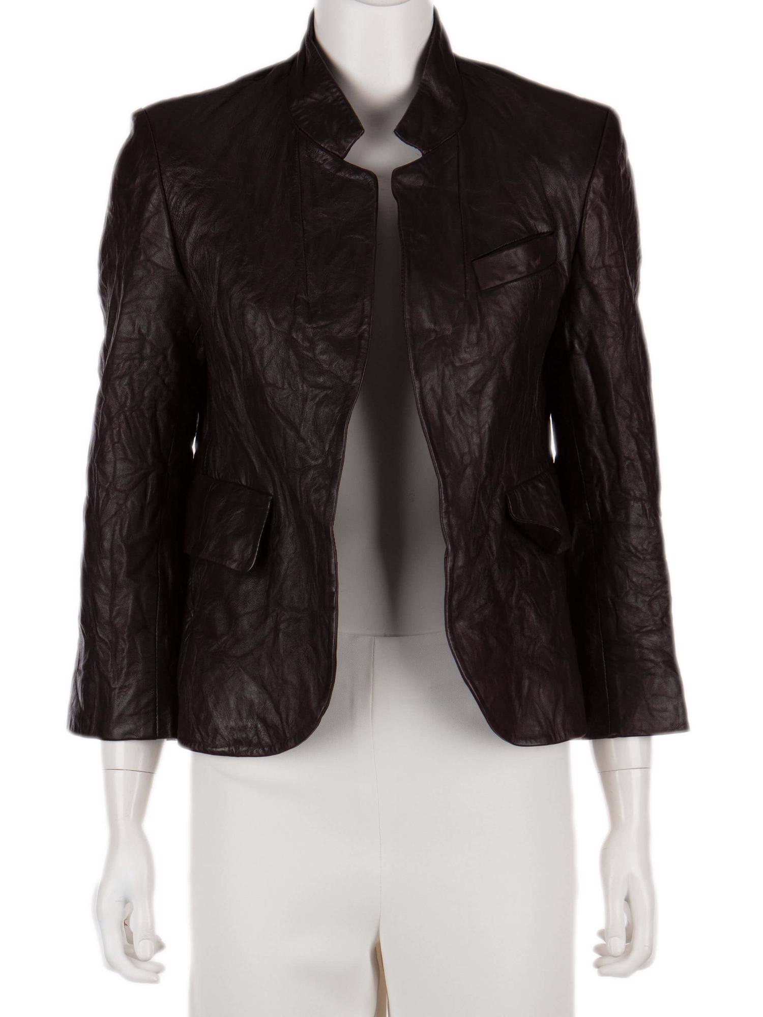 Bayan Kahve ZADIG&VOLTAIRE DERİ CEKET