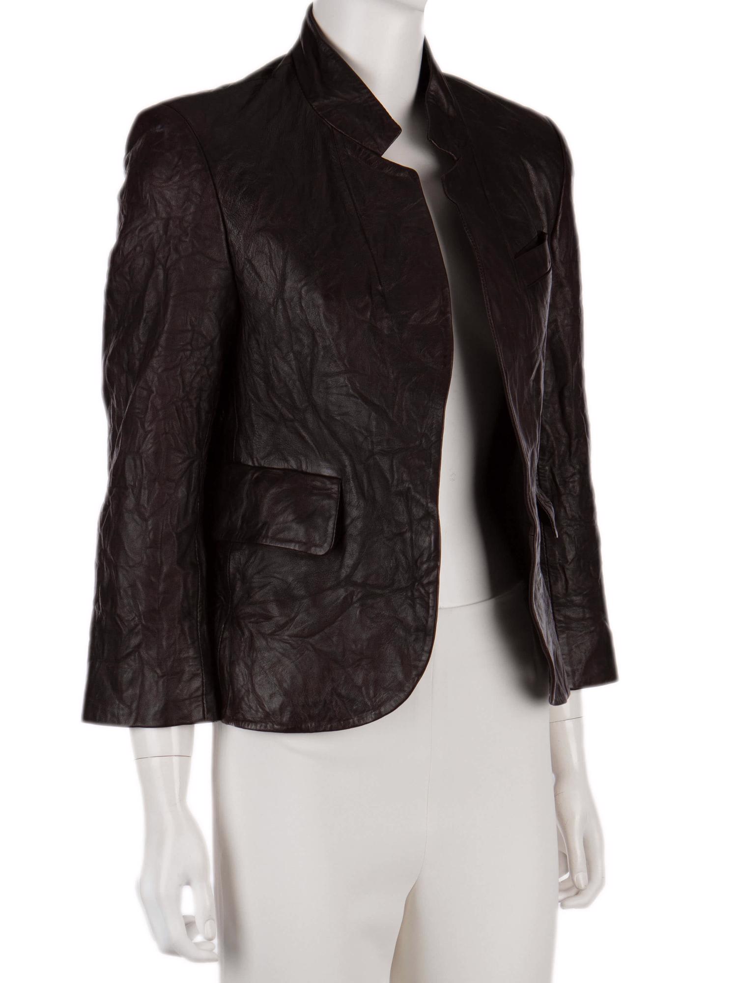 Bayan Kahve ZADIG&VOLTAIRE DERİ CEKET