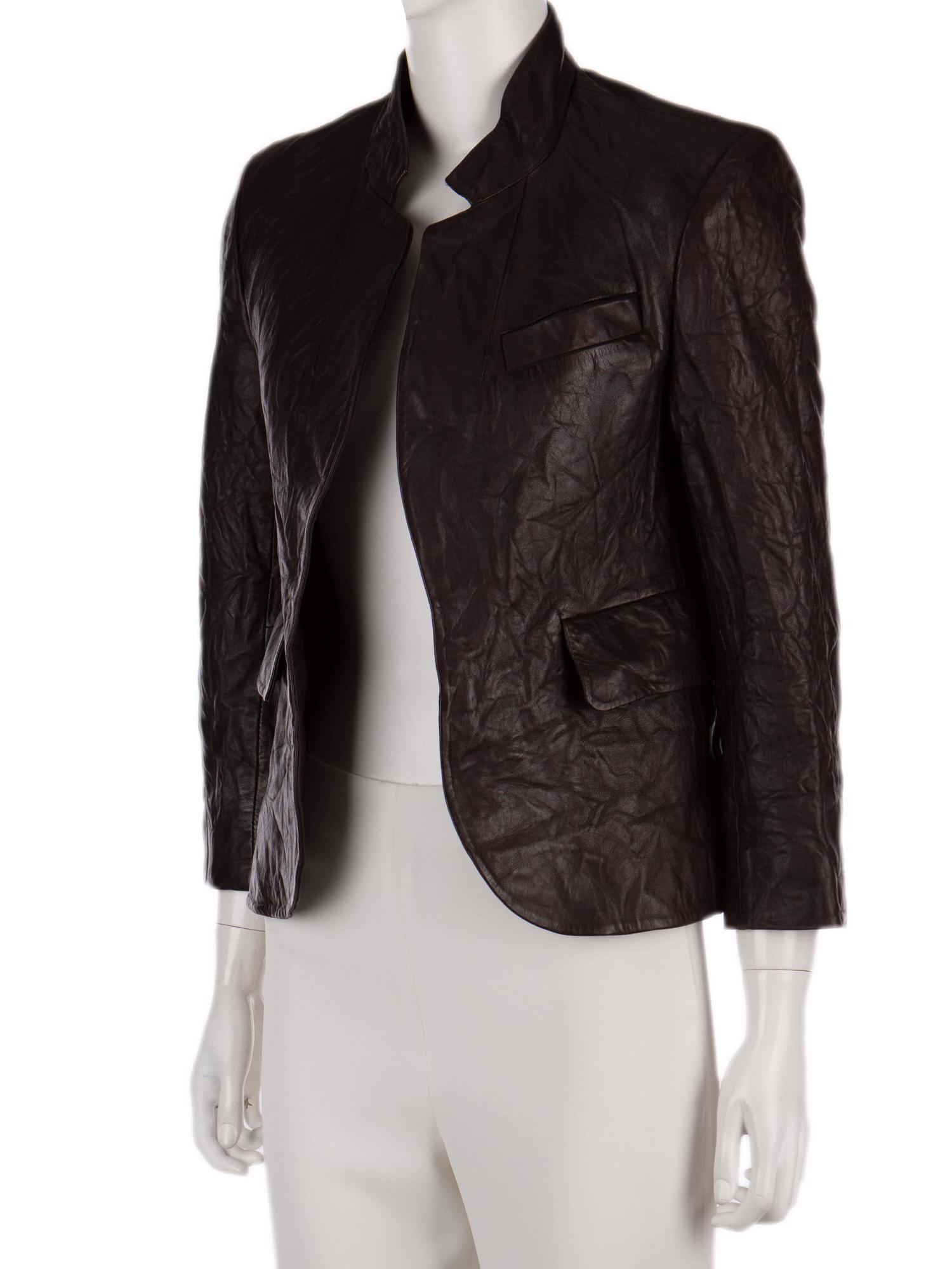 Bayan Kahve ZADIG&VOLTAIRE DERİ CEKET