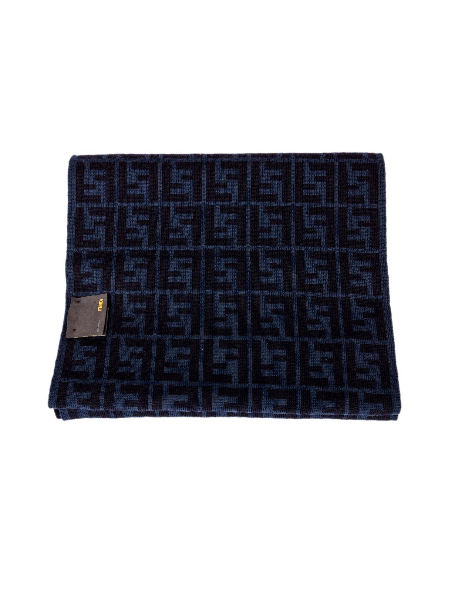 Bayan Lacivert FENDI ATKI