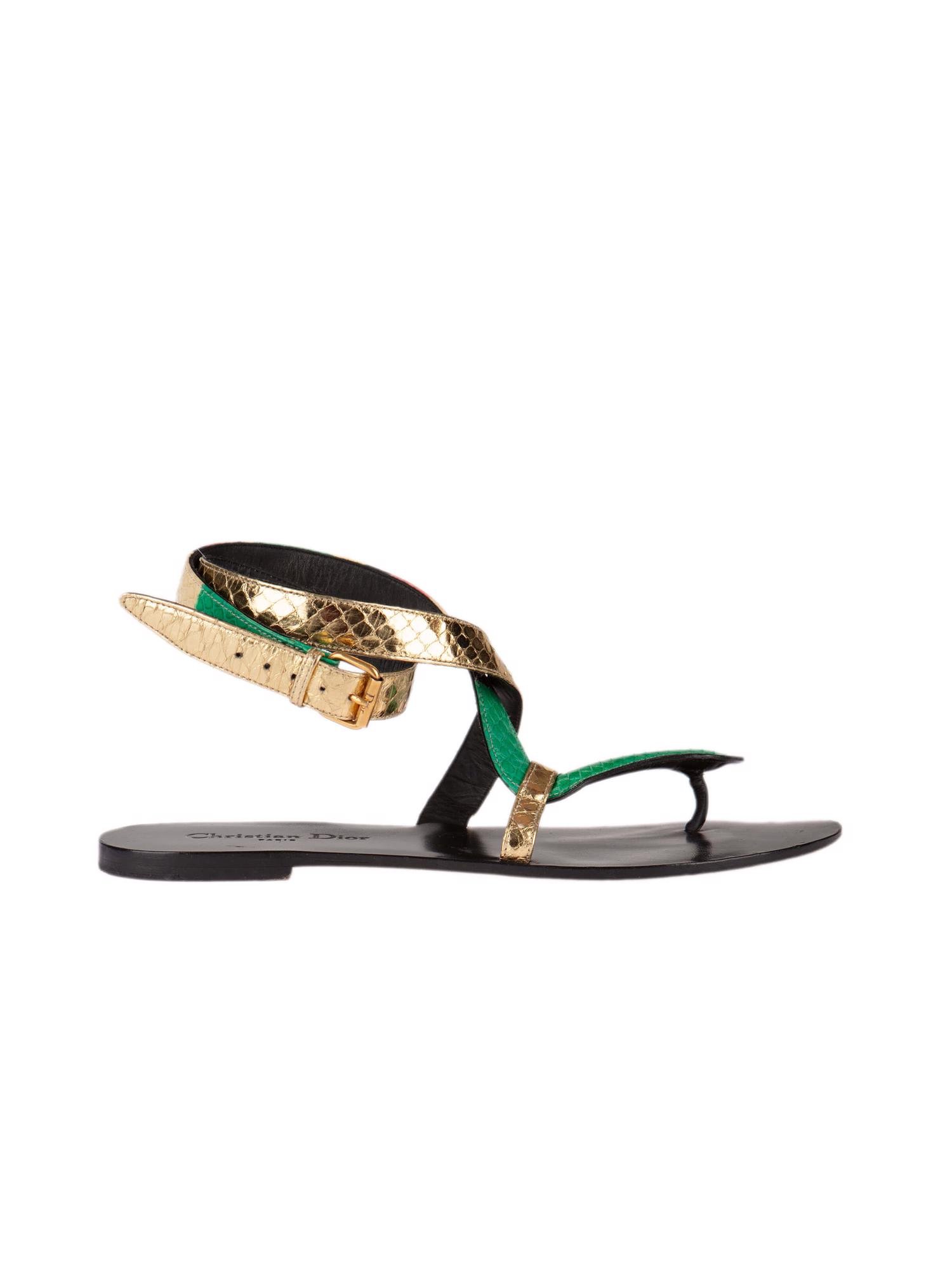 Bayan Yeşil DIOR SANDALET