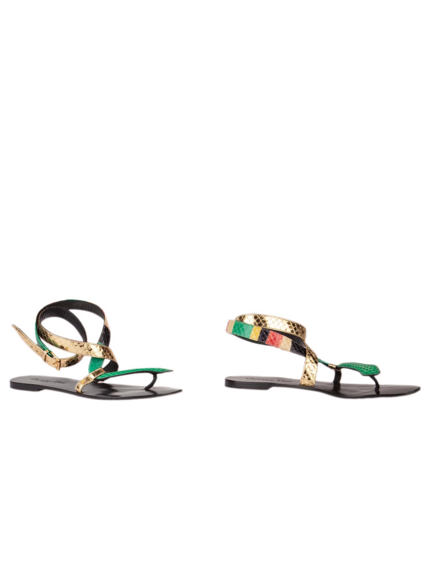 Bayan Yeşil DIOR SANDALET