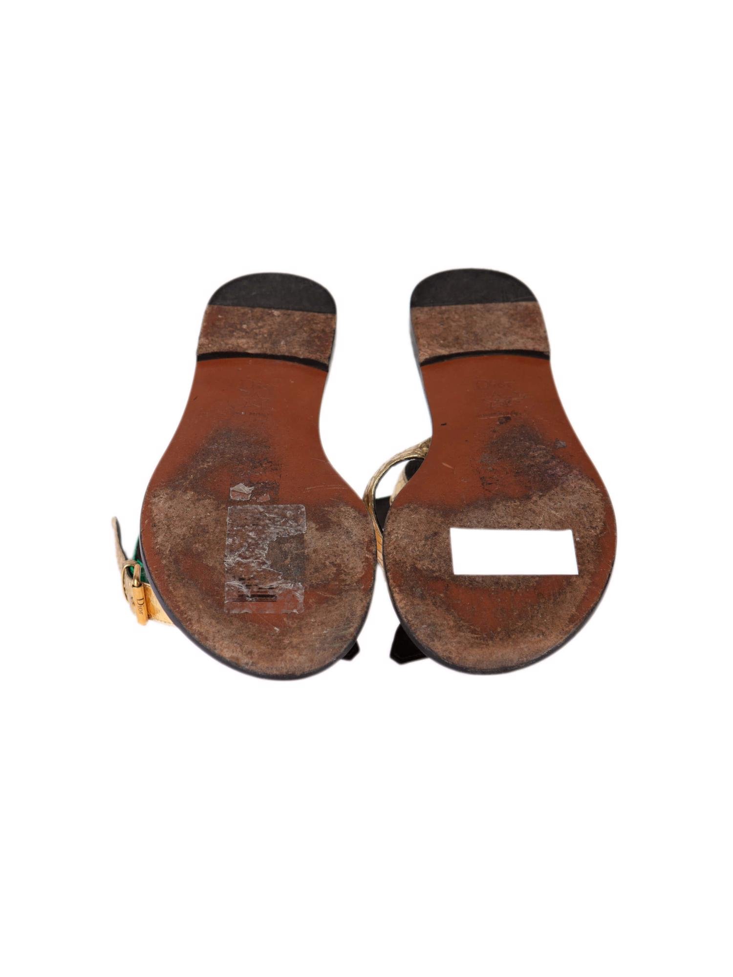 Bayan Yeşil DIOR SANDALET