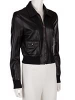 Bayan Siyah DOLCE&GABBANA DERİ CEKET