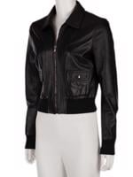 Bayan Siyah DOLCE&GABBANA DERİ CEKET