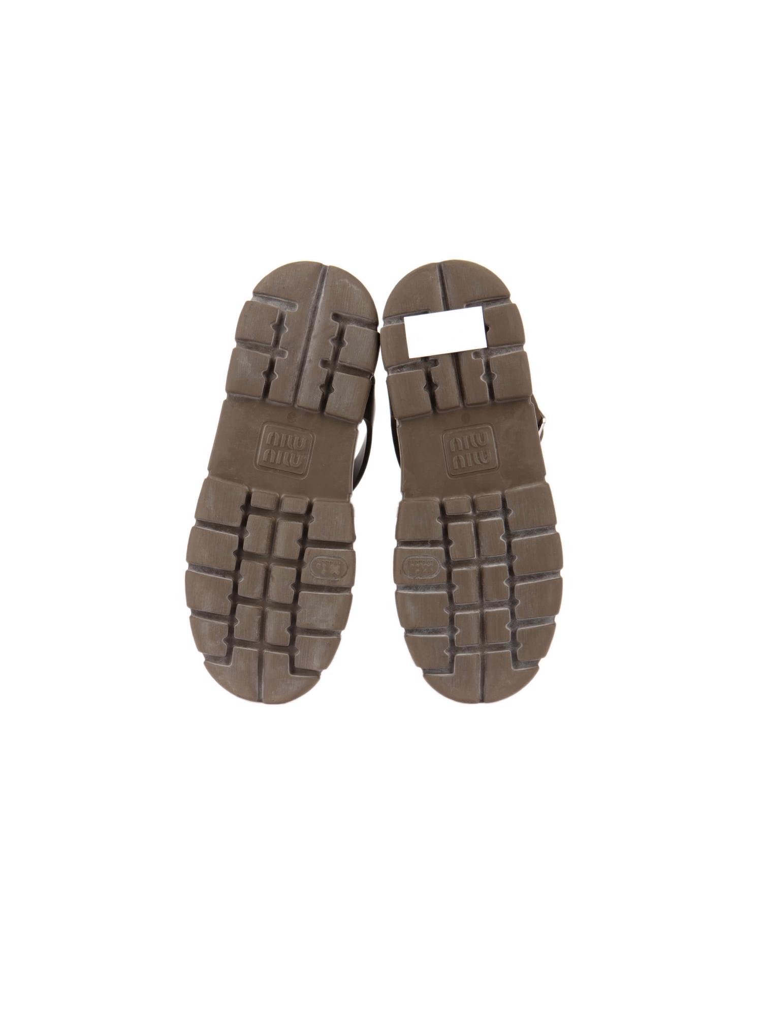 Bayan Yeşil MIU MIU SANDALET