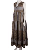 Bayan Gri GREEK ARCHAIC KORI ELBİSE