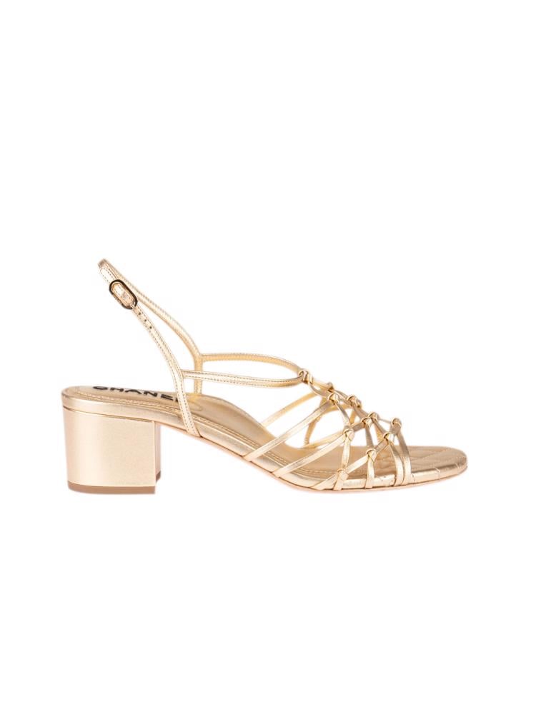 Bayan Altın CHANEL AYAKKABI