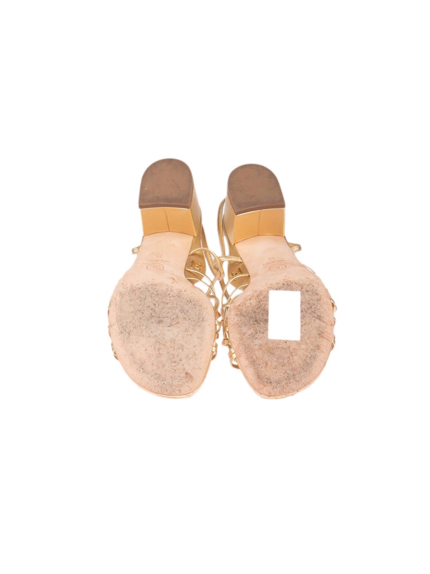 Bayan Altın CHANEL AYAKKABI