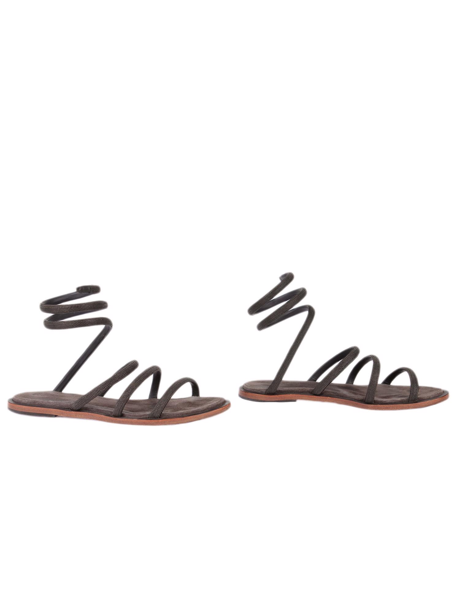 Bayan Gri BRUNELLO CUCINELLI SANDALET