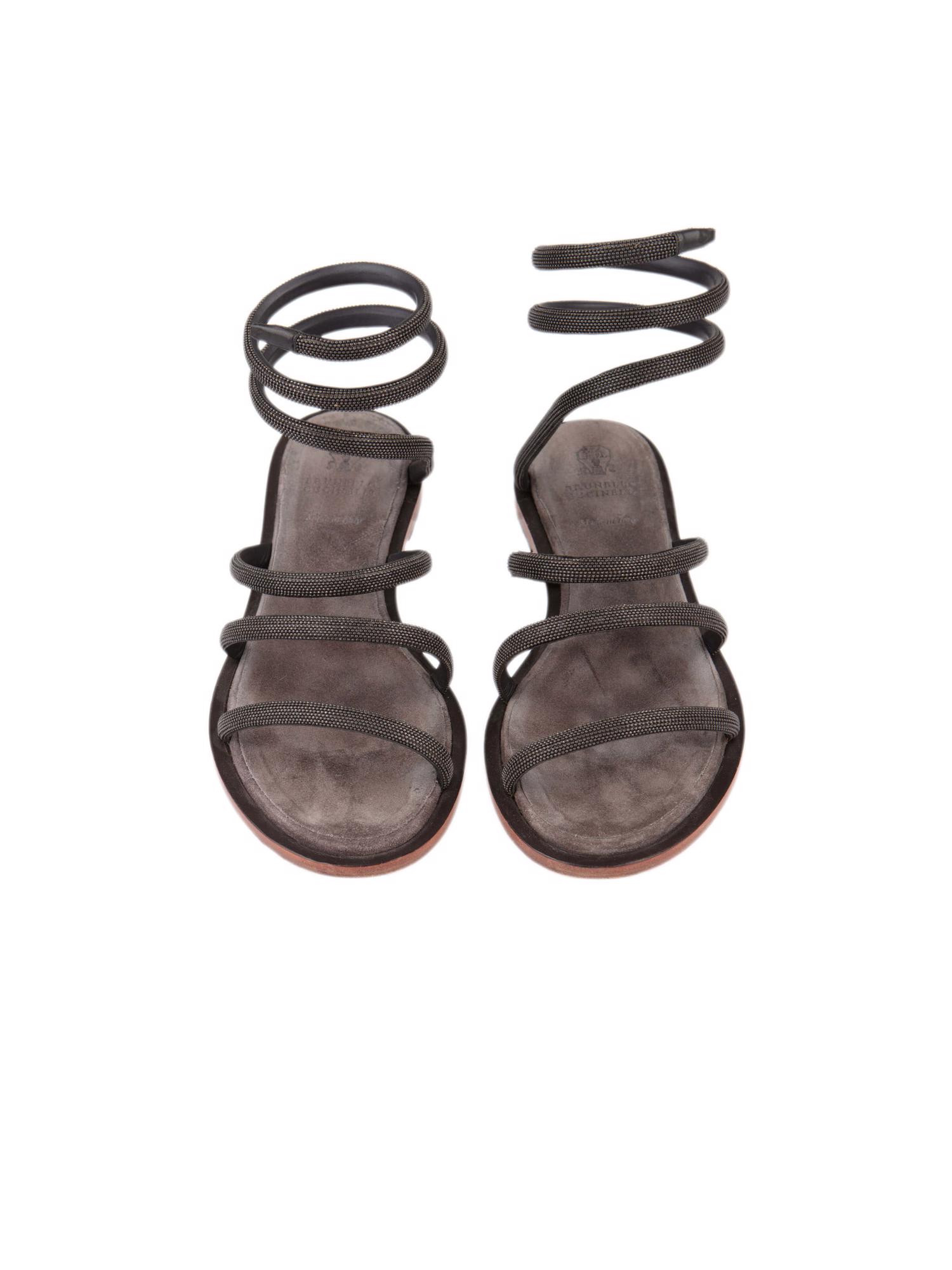 Bayan Gri BRUNELLO CUCINELLI SANDALET