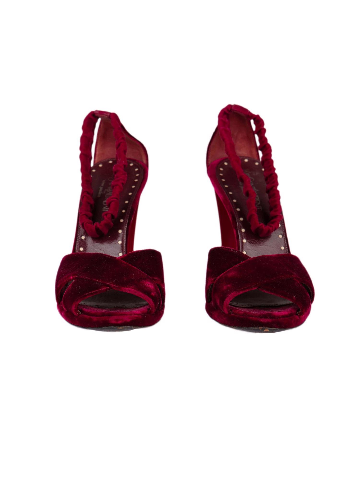 Bayan Kırmızı YVES SAINT LAURENT AYAKKABI