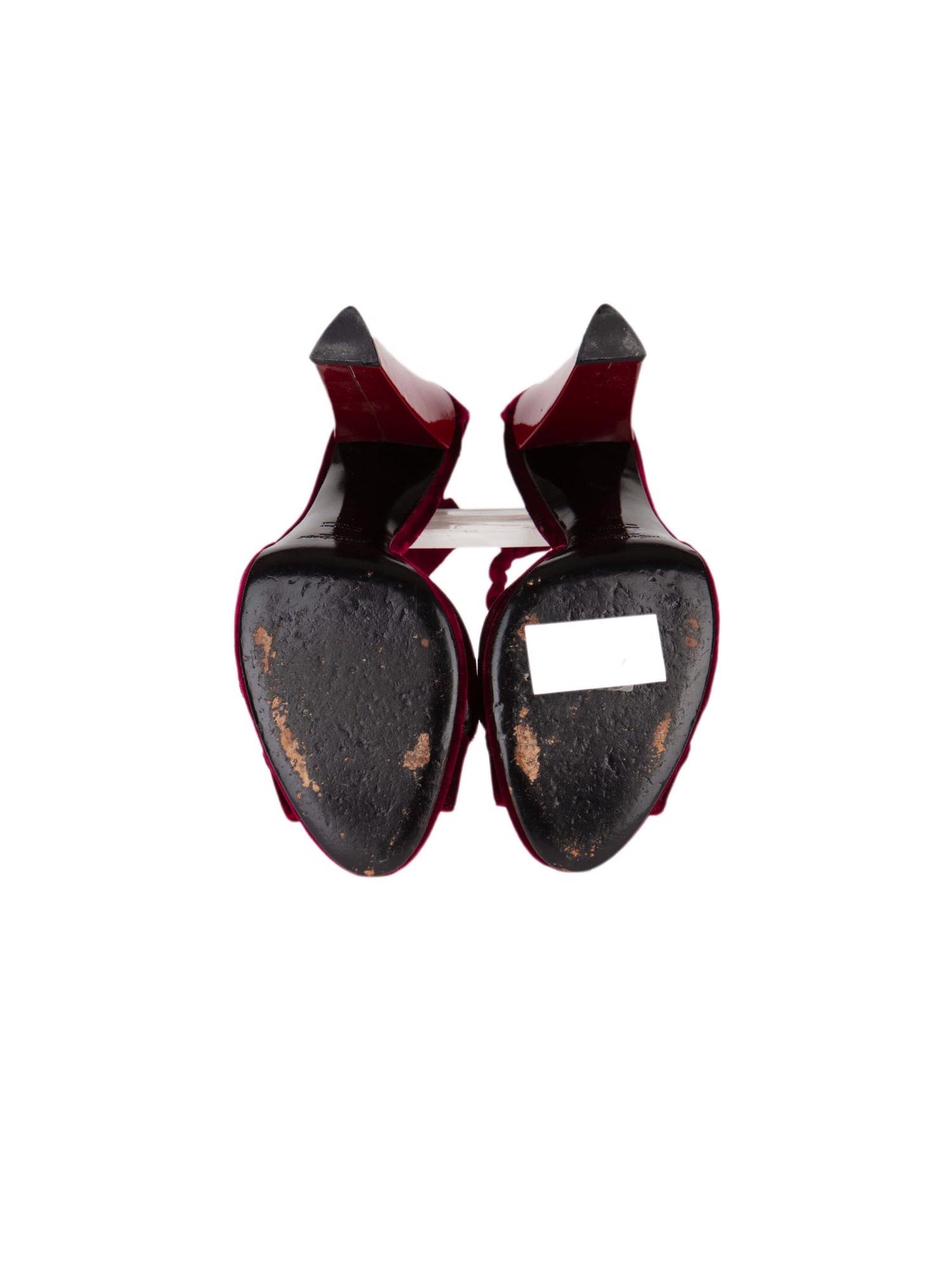 Bayan Kırmızı YVES SAINT LAURENT AYAKKABI