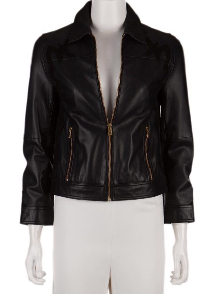 Bayan Siyah ZADIG&VOLTAIRE DELUXE DERİ CEKET