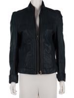 Bayan Lacivert ZADIG&VOLTAIRE DERİ CEKET