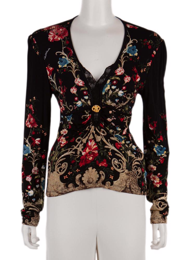 Bayan Siyah ROBERTO CAVALLI BLUZ
