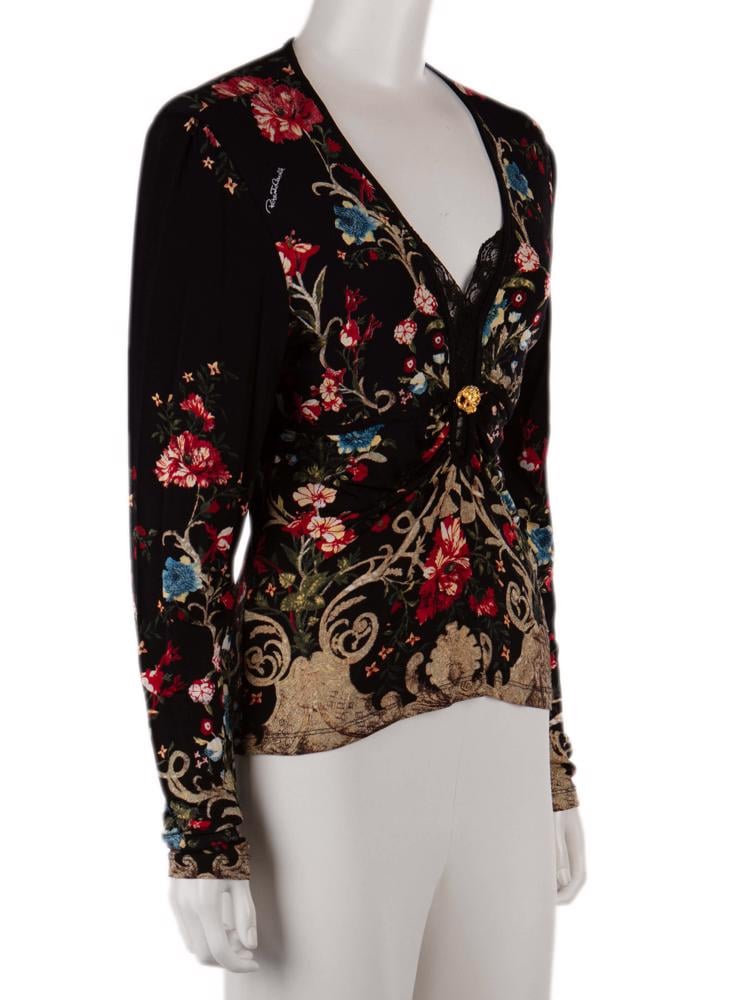 Bayan Siyah ROBERTO CAVALLI BLUZ