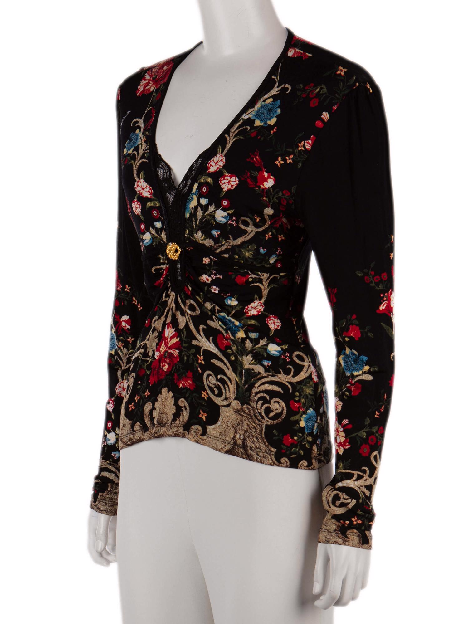 Bayan Siyah ROBERTO CAVALLI BLUZ