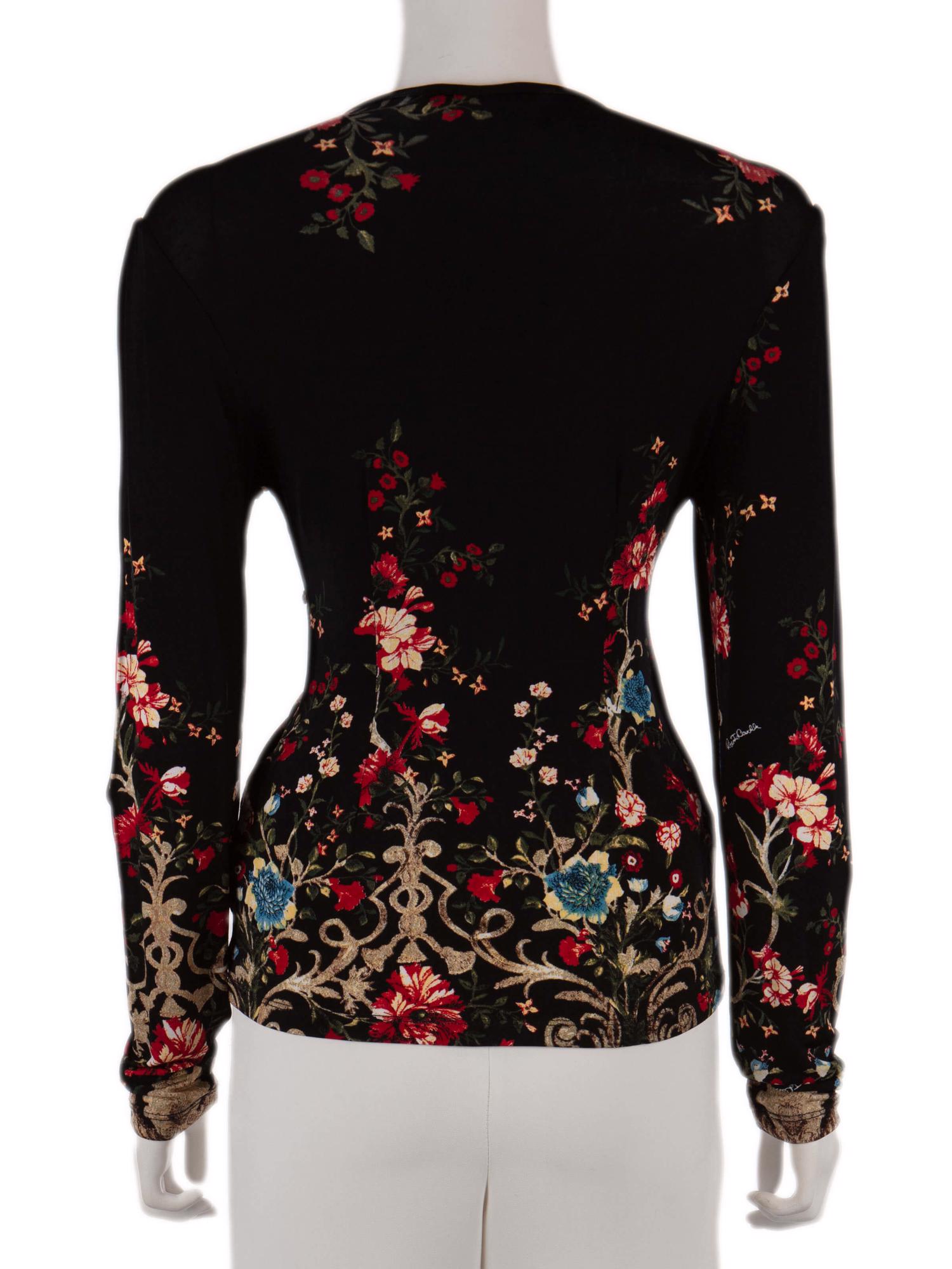 Bayan Siyah ROBERTO CAVALLI BLUZ