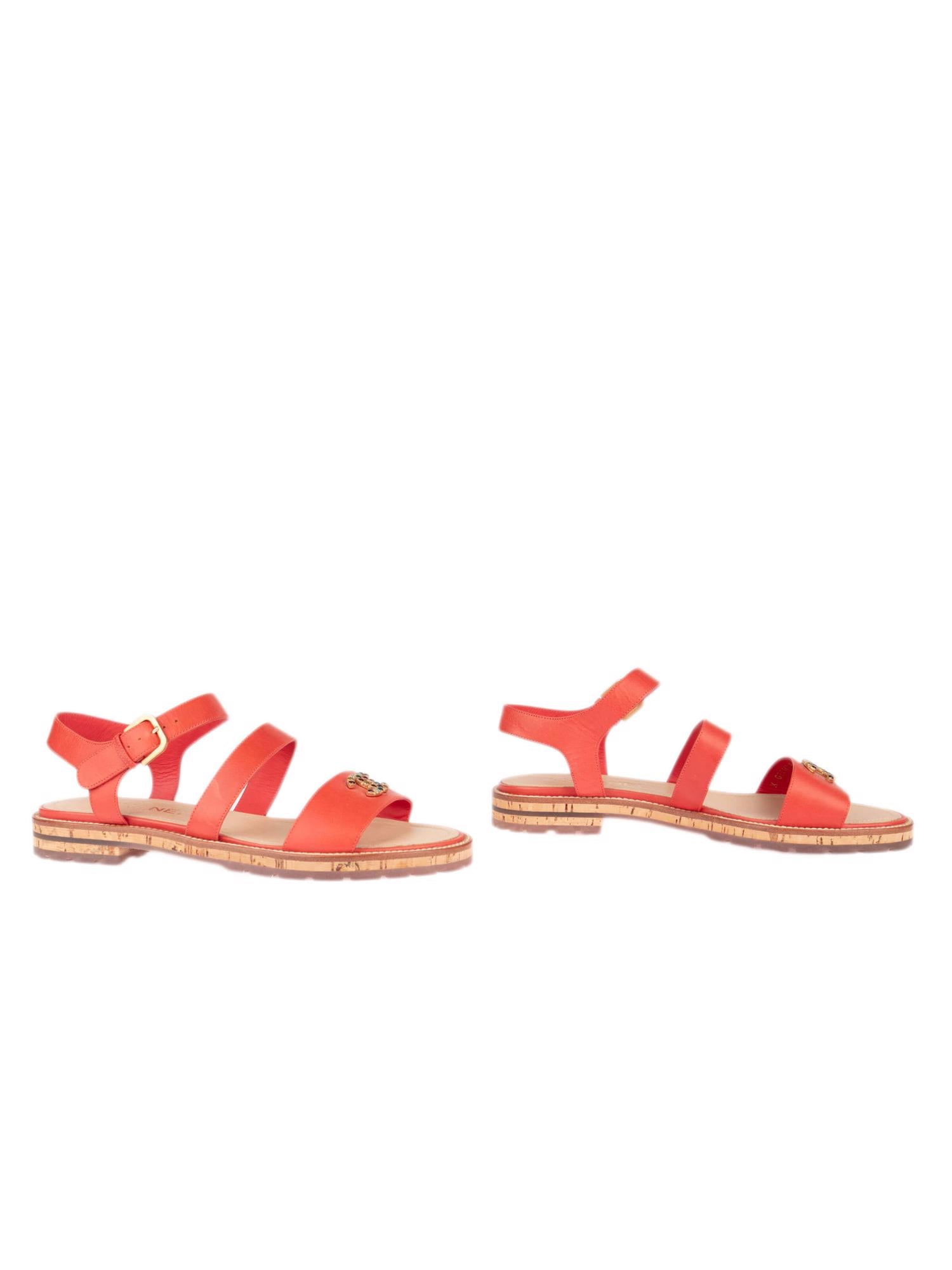 Bayan Turuncu CHANEL SANDALET