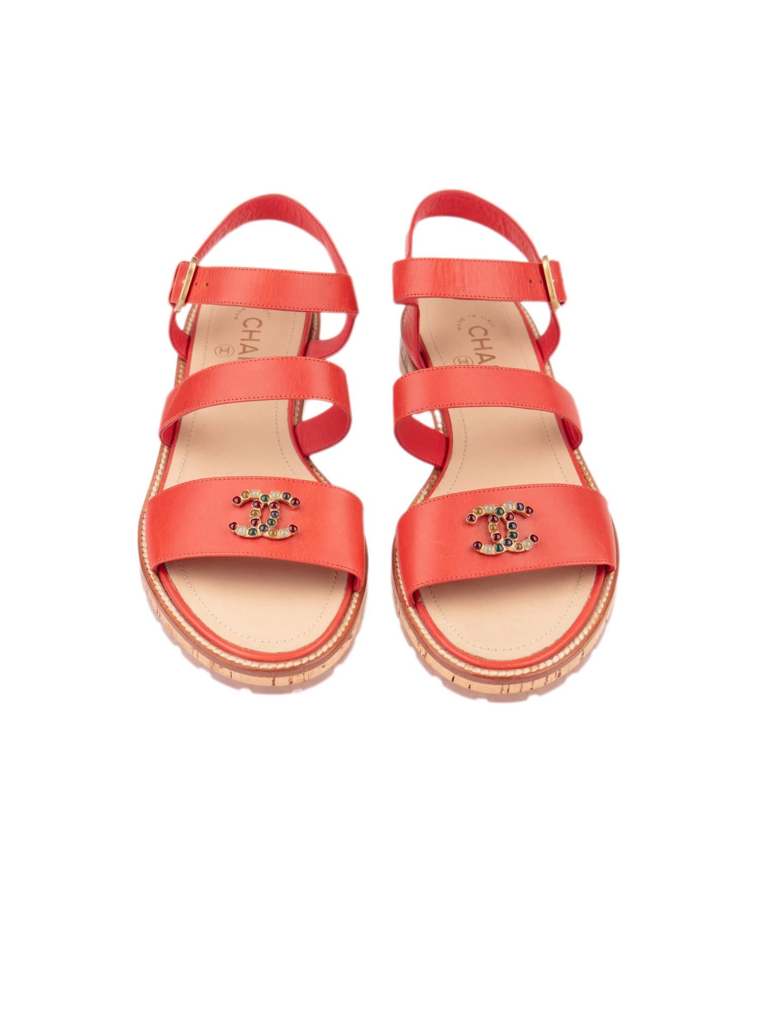 Bayan Turuncu CHANEL SANDALET