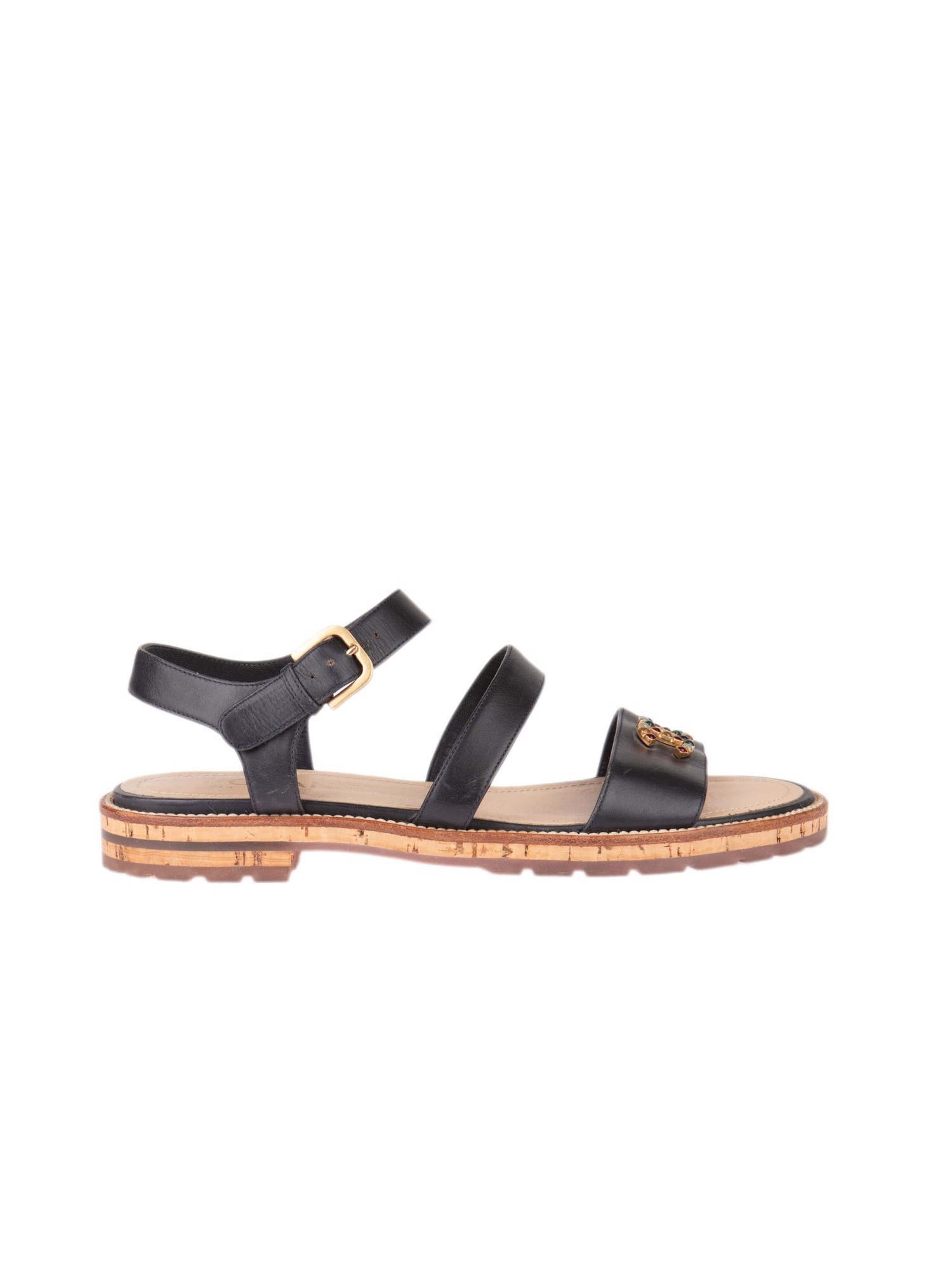 Bayan Siyah CHANEL SANDALET