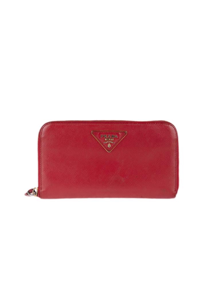 Bayan Kırmızı PRADA CÜZDAN