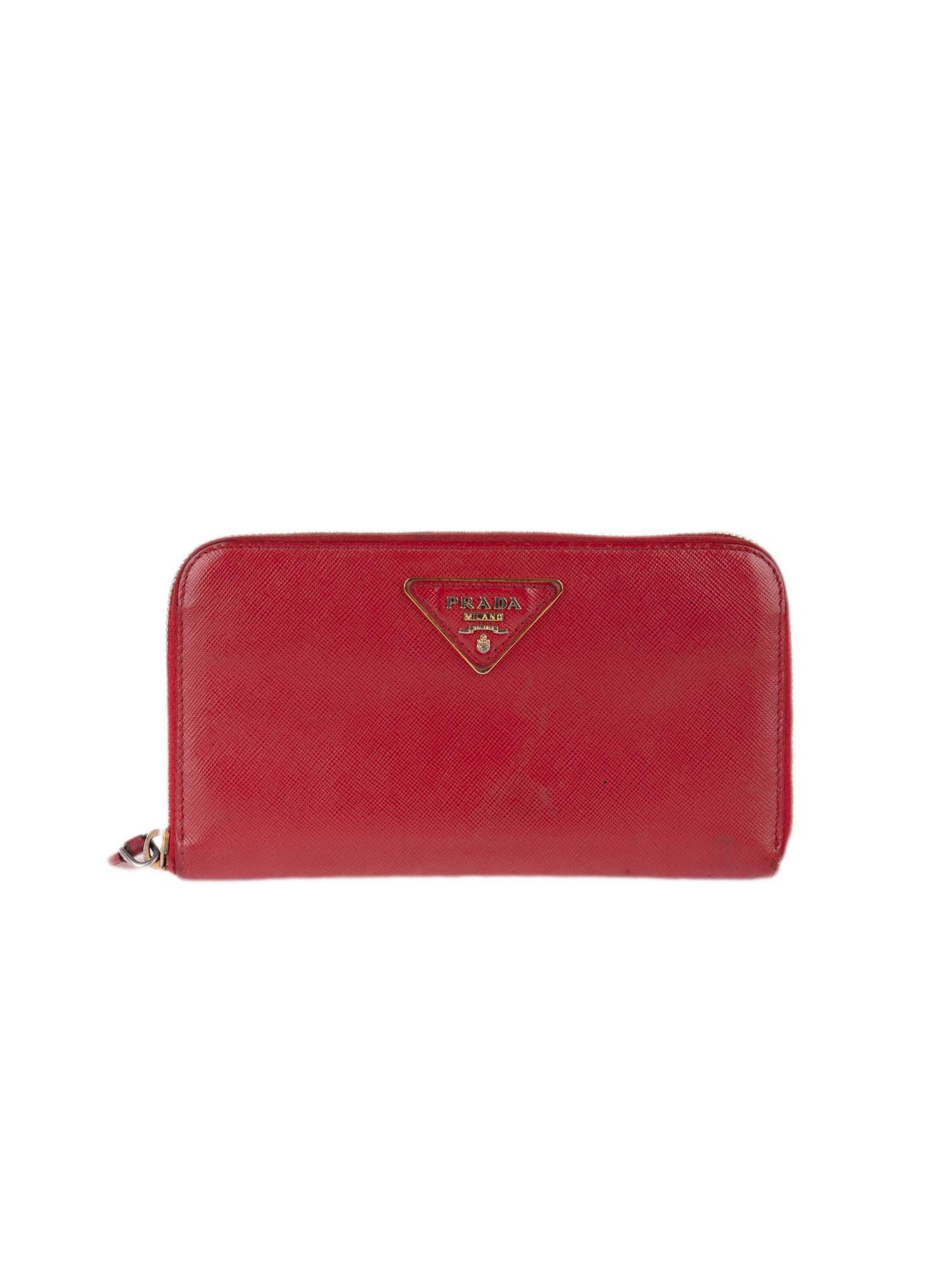 Bayan Kırmızı PRADA CÜZDAN