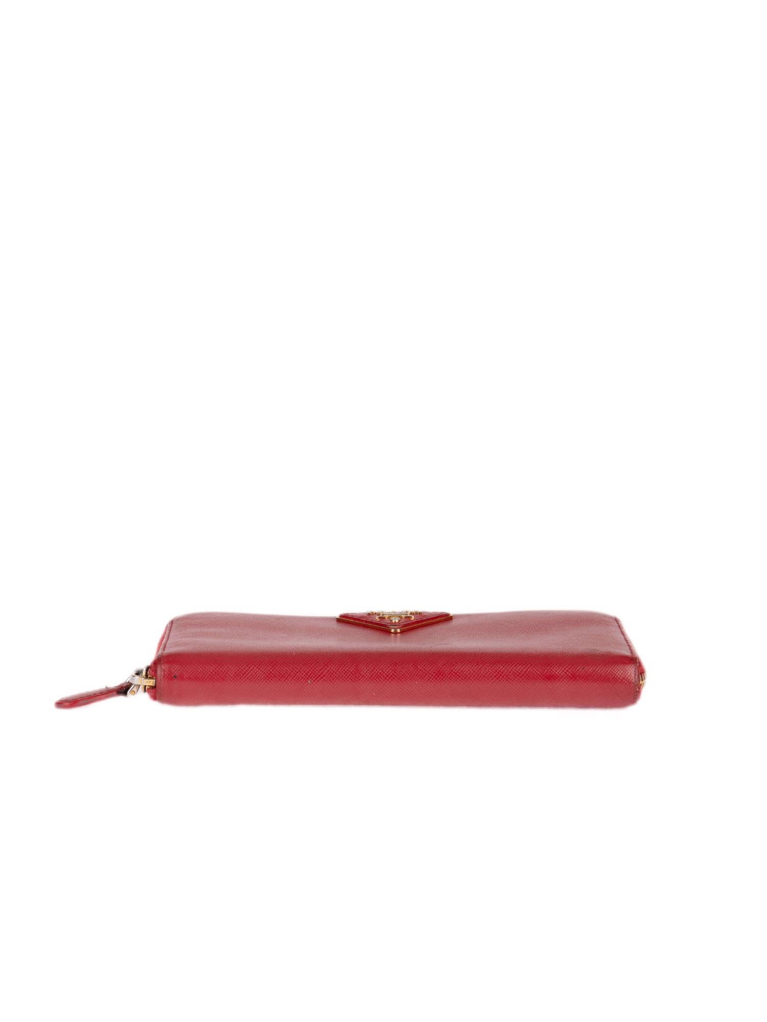 Bayan Kırmızı PRADA CÜZDAN