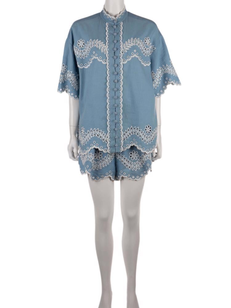 Bayan Mavi ZIMMERMANN ŞORT - GÖMLEK