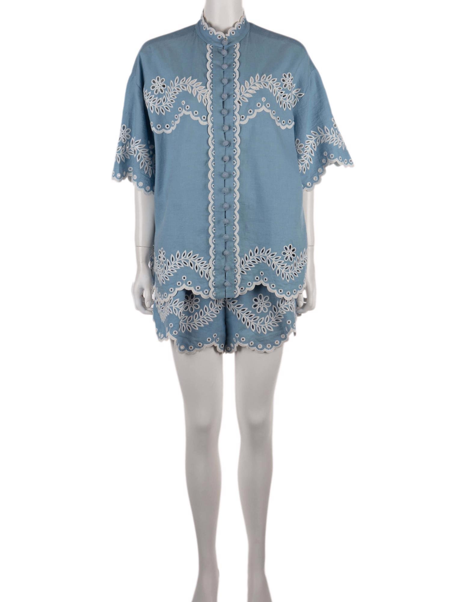 Bayan Mavi ZIMMERMANN ŞORT - GÖMLEK
