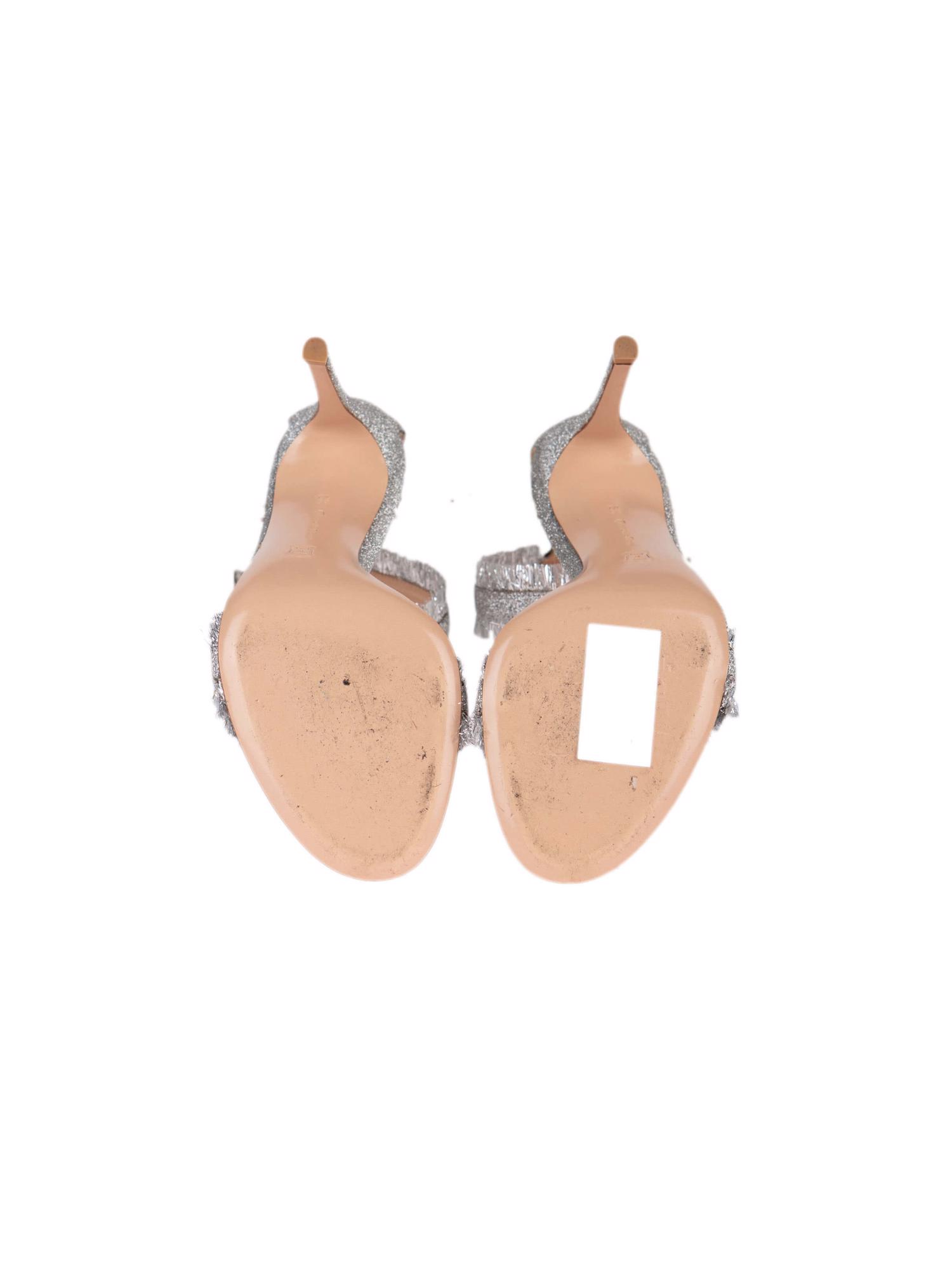 Bayan Gümüş GIANVITO ROSSI AYAKKABI